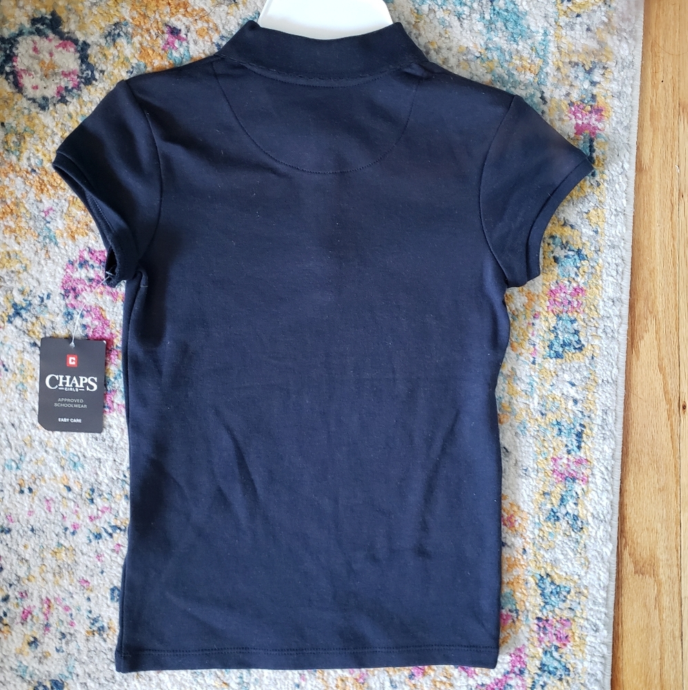 CHAPS Girls Shirred Polo Top M (8-10) NWT - Picture 3 of 3